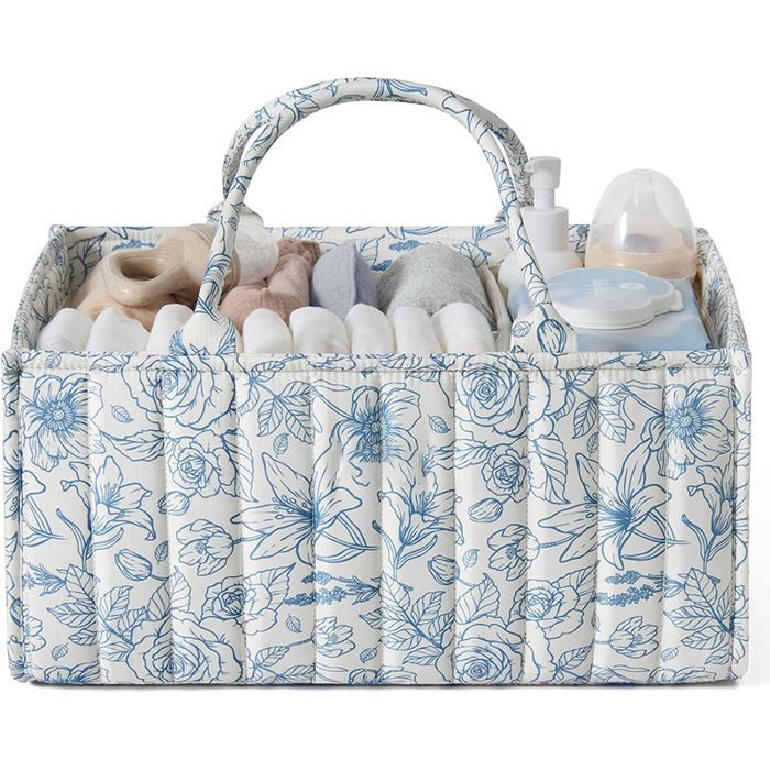 Organisateur de table à langer fleuri organisateur de couches pour nouveau-né pour décoration de chambre PETIT MEUBLE DE RANGEMENT