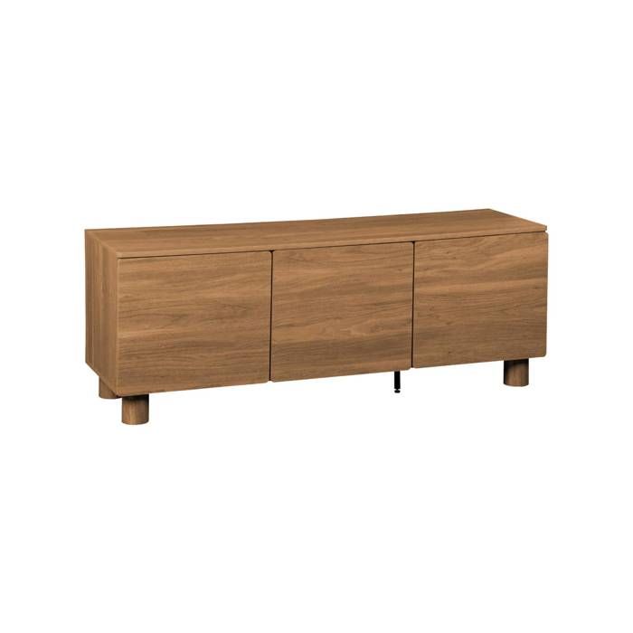 sweeek - Meuble TV décor bois 3 portes 140cm AYANA sweeek - Meuble TV décor bois 3 portes 140cm AYANA
