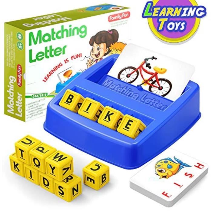 Jeu Éducatif Lettres & Chiffres 3-8 Ans - Puzzle Montessori 2en1, Apprentissage Préscolaire Garçons Filles