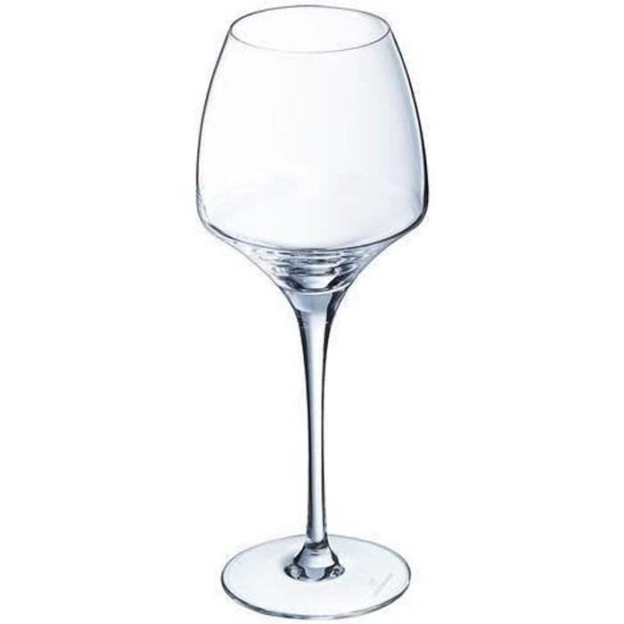 6 verres à vin universel 40cl Open Up - Chef&Sommelier - Cristallin design original 30% plus résistant