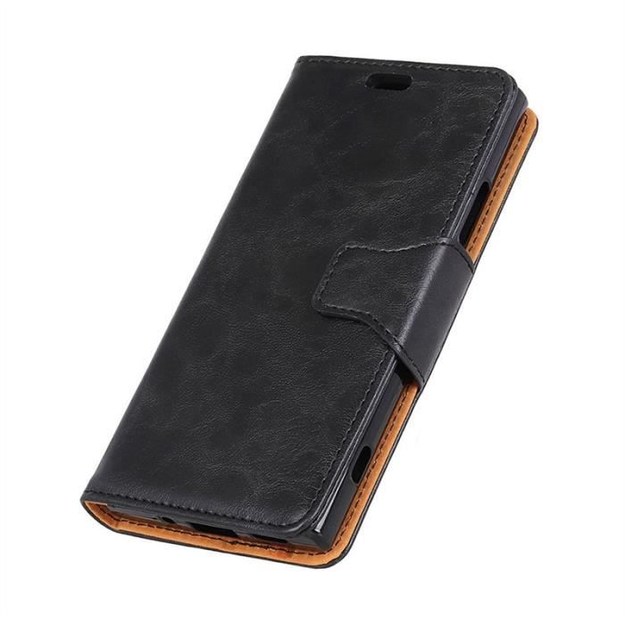 Housse 360° Liège Pour Huawei Y6 (2018) - Étui Portefeuille Flip - Neuf