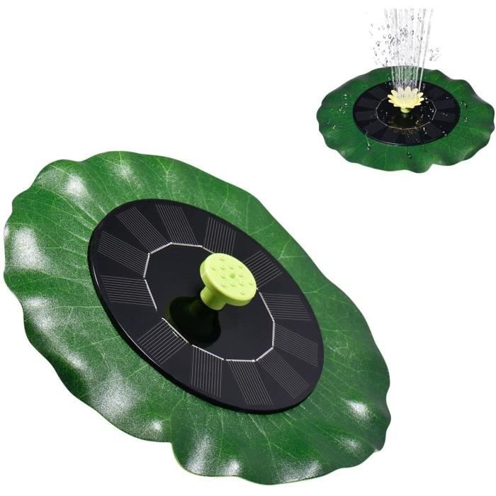 Fontaine Solaire Pour Oiseaux - 8 Modes De Jets, Filtration, Fixations, Décoration De Jardin