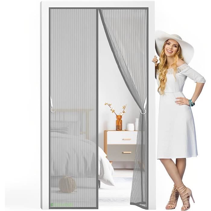 Magnétique Moustiquaire Porte, Aimantée Maille Ultra Fine Fermeture