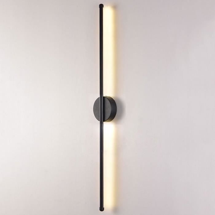 ZMH Lampe murale LED Applique murale en bois - 16 W Lampe de couloir Intérieur 100 CM Blanc chaudd'escalier Moderne salon Design Chambre à coucher Éclairage Salon