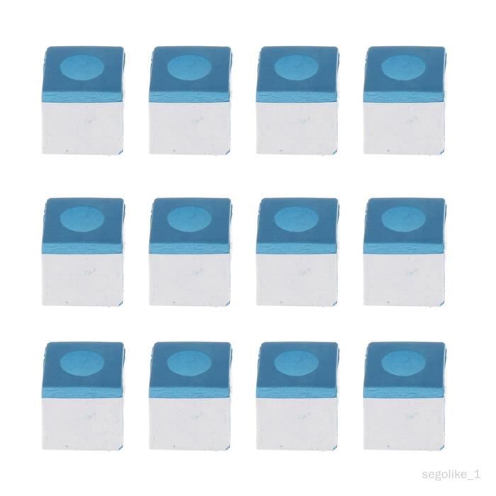 Craie Bleue Pour Queue De Billard - Lot De 1 Cube, Adhérence Forte, Poussière Réduite - Pour Billard/pool
