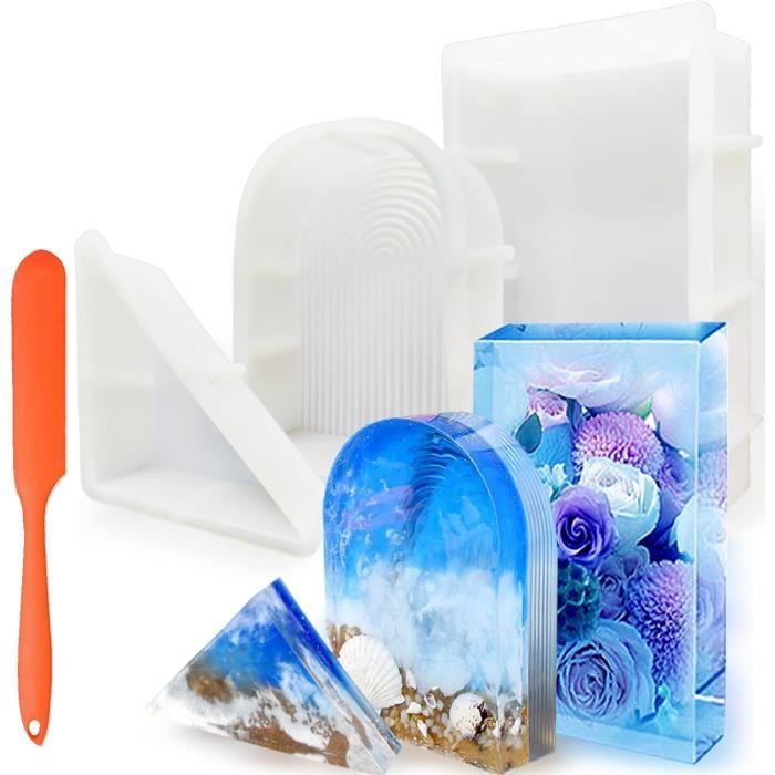 Moule Rectangulaire En Résine époxy Pour Fabrication De Bijoux, Porte