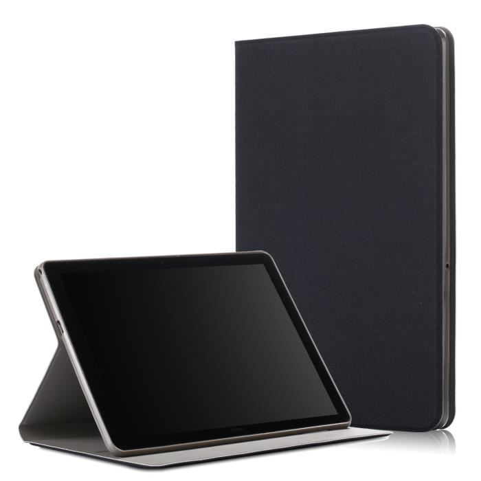 Housse Pour Huawei Mediapad T5 10.1 - Étui PU Avec Support, Motif Marbre, Protection Anti-Choc - 9