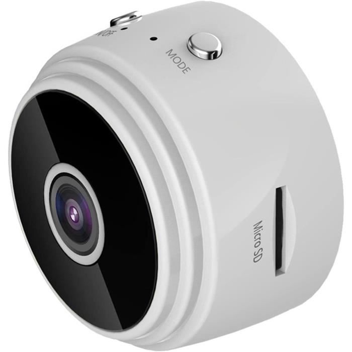 Javiscam Mini Camera, WiFi 4K Mini Caméra De Surveillance Interieur/extérieur Sans Fil Avec Enregistrement Longue Batteries Avec Mini Détection Mouvement Vision Nocturne