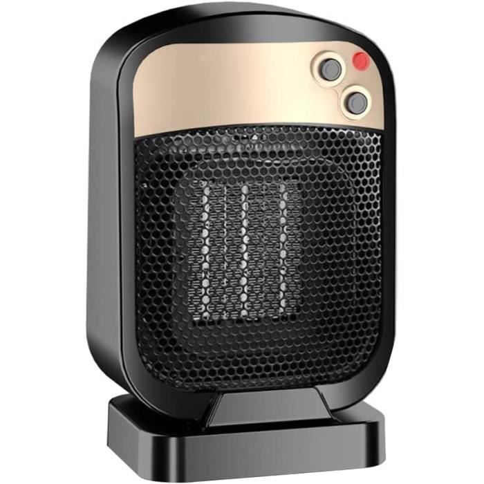 Radiateur Soufflant Céramique 800W - Chauffage D'Appoint Salle De Bain, Bureau | Silencieux Et Sécurisé