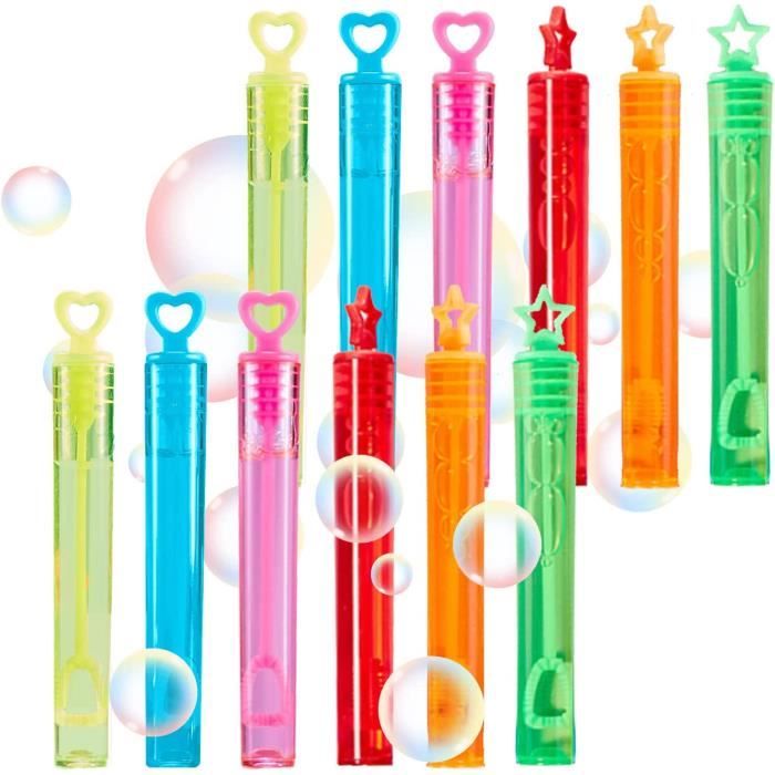 8 Baguettes à Bulles Géantes Avec Plateau - Jeu D'Extérieur Pour Enfants - Solution Non Toxique