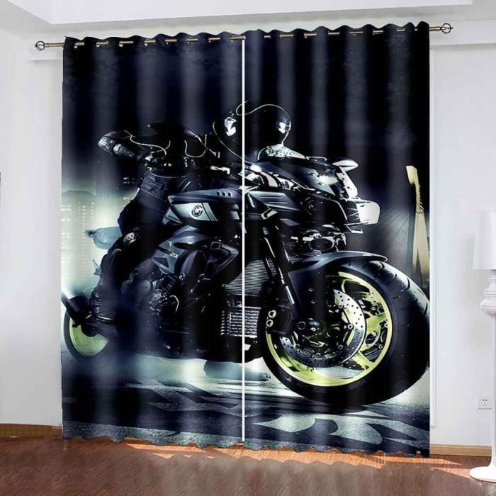 Rideaux Occultants Thermiques 2 Pièces 70x160 Cm - Polyester, Isolation Lumière Et Chaleur | Pour Salon, Chambre, Enfant | Design Imprimé Moderne