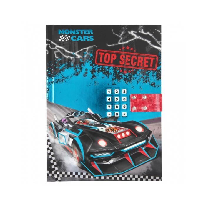 Journal Intime Musical Garcon Code Secret Monster Cars Cdiscount Beaux Arts Et Loisirs Creatifs