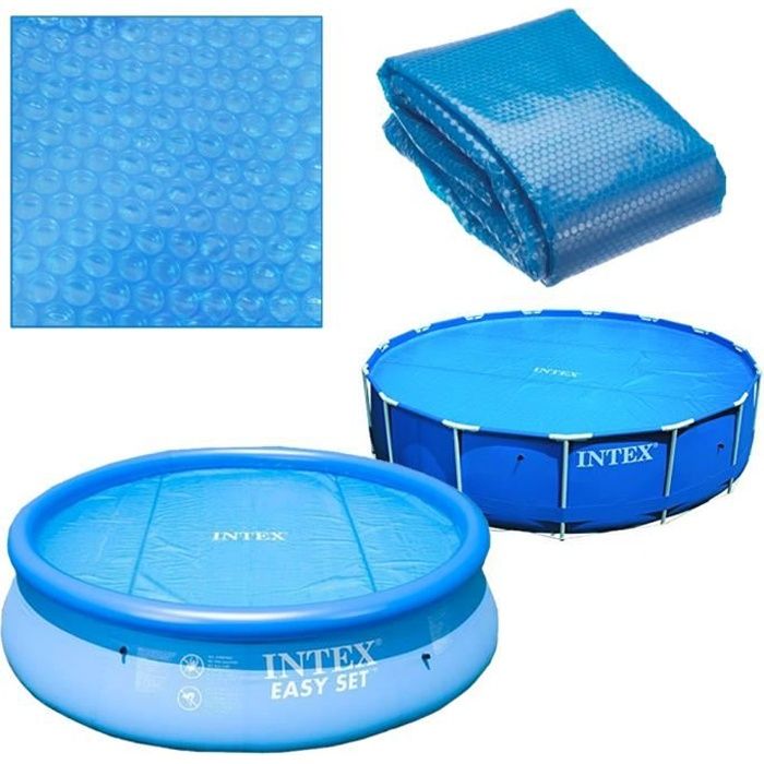 Bâche à Bulles Intex pour piscine Ronde ou Ronde Tubulaire 366 cm