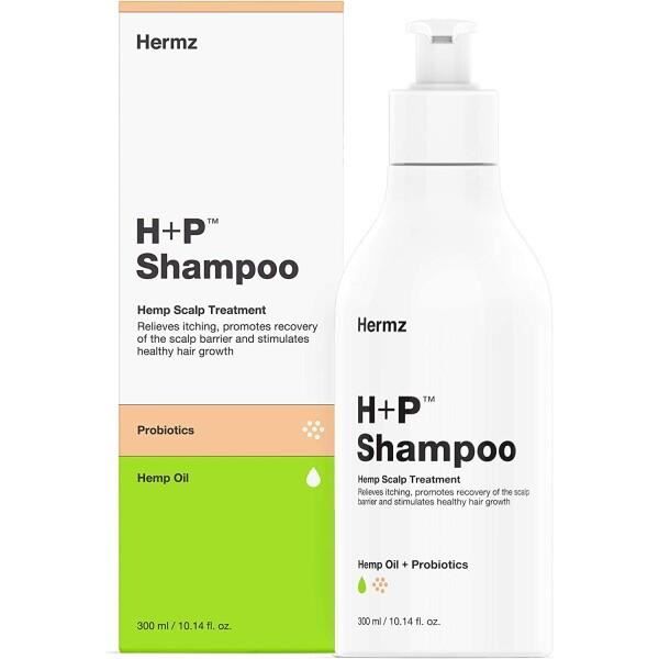 Hermz H+P Antimicrobial Nourishing Scalp Psoriasis Shampoo: Hemp Probiotics & Salicylic Acid