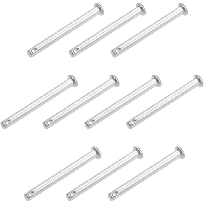 sourcing map 1.2mm x 260mm (10 Pouce) Acier Z Tirer/Pousser Tiges Pièces pour RC Avion Plane Bateau Rechange Paquet de 10