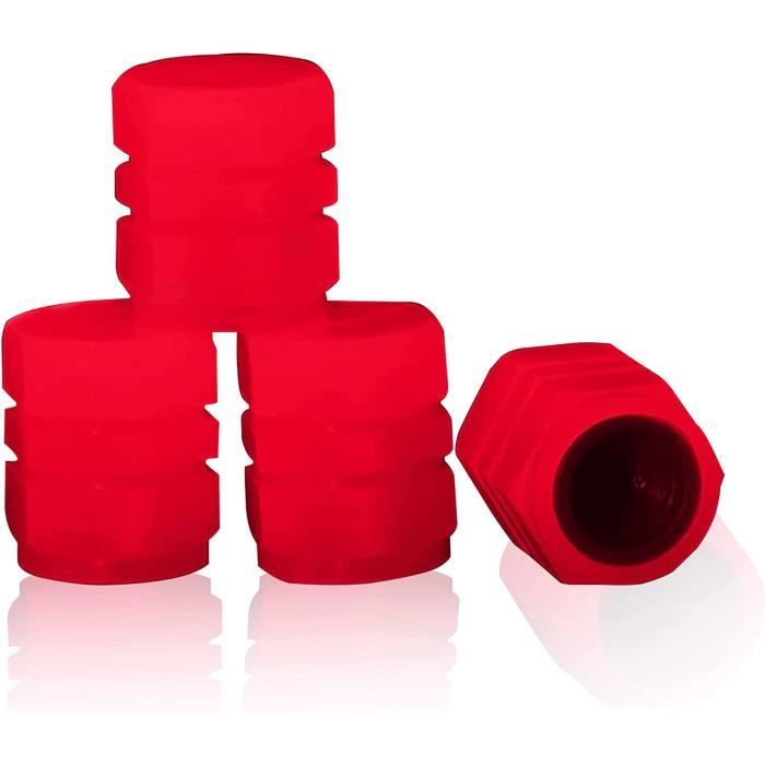 4 Pièces De Bouchons De Valve De Pneu Universels Fluorescents Bleus