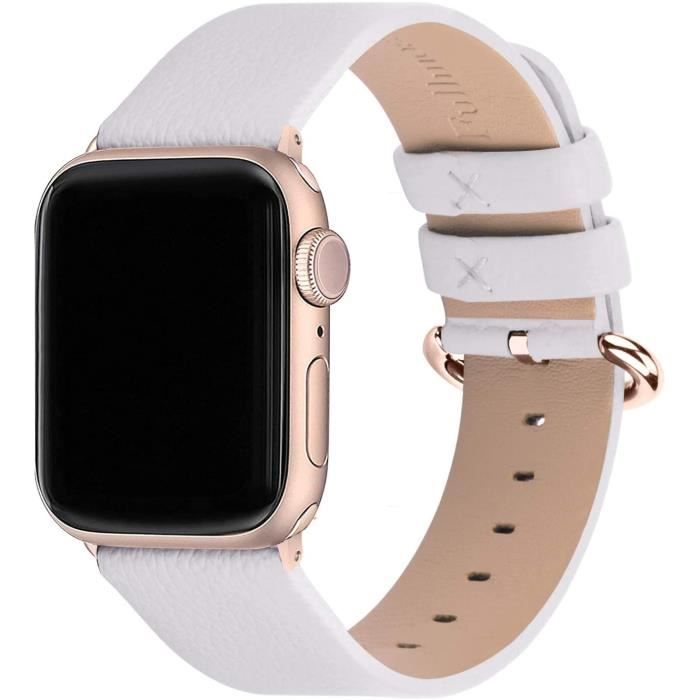 Higgs Bracelets Compatible avec Bracelet Apple Watch 41mm 40mm 38mm Femme  et Homme, Bracelet Double Magnétique Réglable pour iWatch Series 8 7 SE 6 5  4 3 2 1, Lisse Metal Milanais Lumiere stellaire : : High-Tech