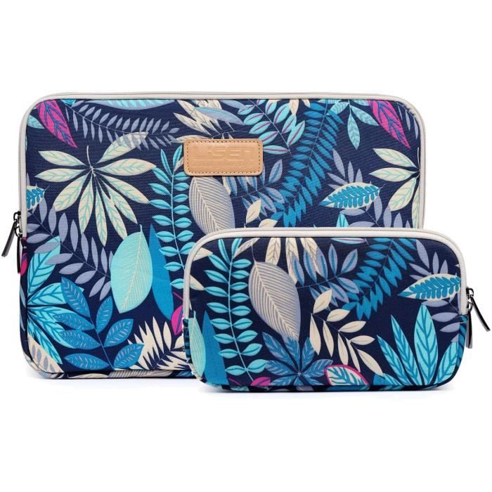 Pochette avec poignee 13 pour MACBOOK Air PC Housse Protection Sacoche  Ordinateur Portable Tablette 13 Pouces (BLEU)