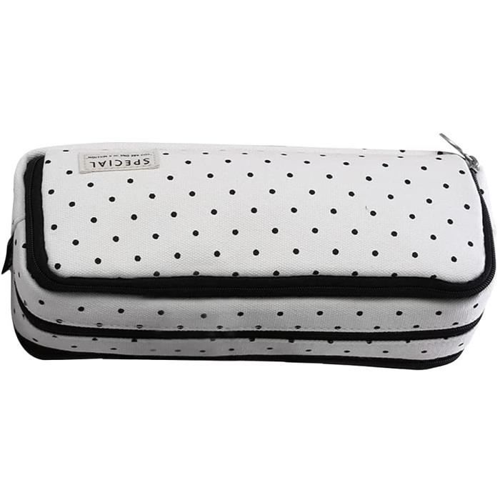 Trousse à Crayons En Toile De Couleur Unie, Jolie ... - Grandado