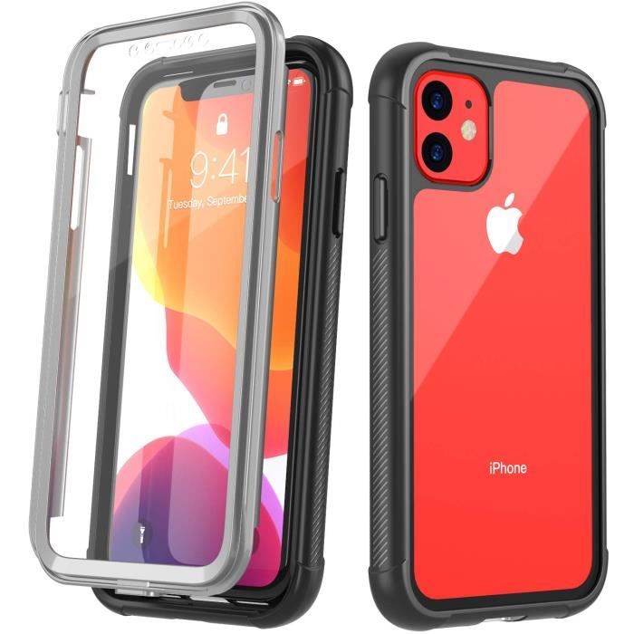 Coque pour iPhone 11 Noir Protection de grade militaire