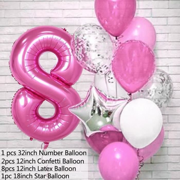 8 x Filles 1st Anniversaire Latex Ballons 12" rose violet Fête Décoration Fournitures 8 x Filles 1st Anniversaire Latex Ballons 12" rose violet Fête Décoration Fournitures