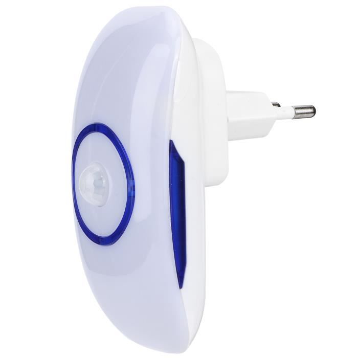 HURRISE Lumière de détecteur de mouvement Veilleuse Mini Lampe Intelligente de Capteur de Mouvement Enfichable pour Escaliers