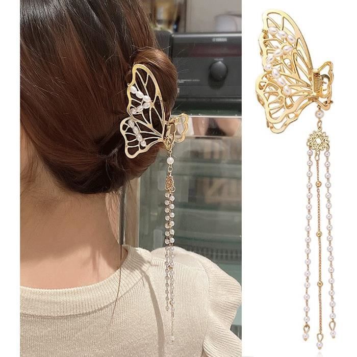 Clips Papillon 1 Pcs Butterfly Metal Hair Clip Clip Gold Fashion Nonslip Pinces Cheveux Papillon Tassel Cheveux Capturer Cdiscount Au quotidien