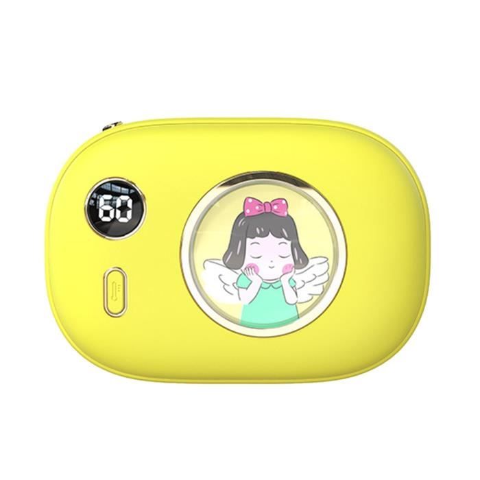 Chauffe-mains électrique Rechargeable En Forme De Canard - Écran Numérique - Batterie Intégrée - Taille ~10,5x7,5 Cm - Port USB-C
