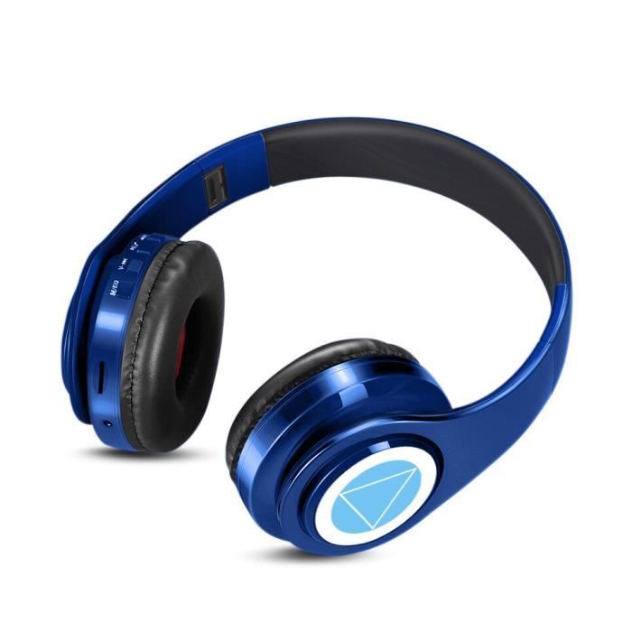 Casques,Casque d'écoute Bluetooth V5.0 pour PC et mobile,sans fil ...