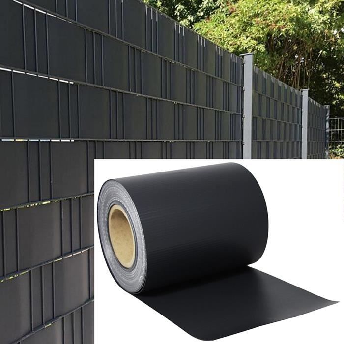 HENGMEI Lot De 10 Bandes Brise-vue Opaques En PVC Rigide Pour