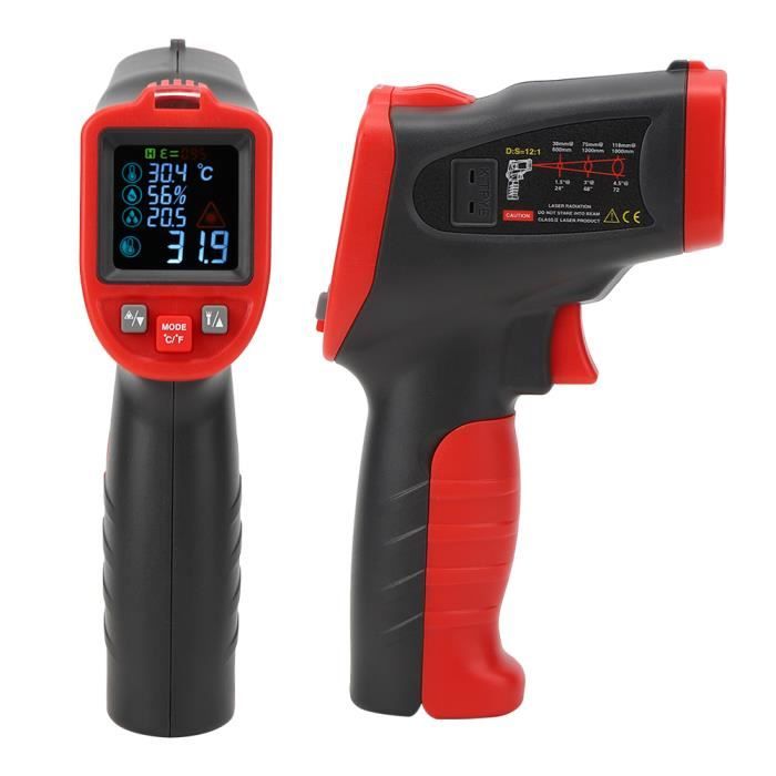 Thermomètre Infrarouge Laser AIOMEST -50°C à 1600°C - Double Laser, écran Tactile - Pour Usage Industriel (non Corps Humain)