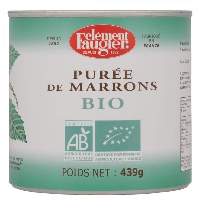 Purée de marrons 439gr Clément Faugier Cdiscount Au quotidien Purée de marrons 439gr Clément Faugier Cdiscount Au quotidien