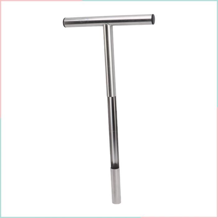 Sonde à Sol En Acier Inoxydable – Longueur 105 Cm – Bouche 50 Mm Avec Pédale – Pour Jardinage - 7