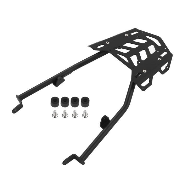 Porte-bagages Moto Universel à Ventouses - Style Rétro Argent - Fixation Réservoir Carburant Robuste