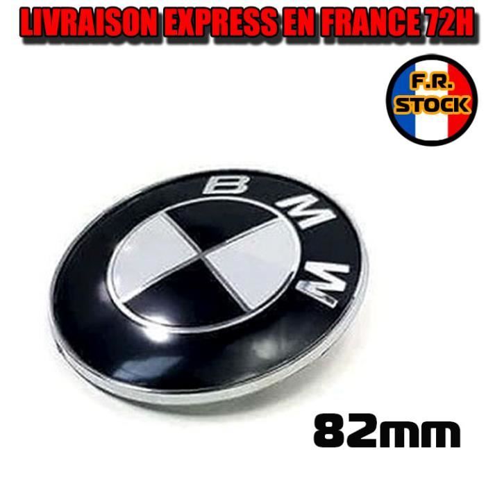 Emblème capot BMW Neuf 82mm NOIR GDM