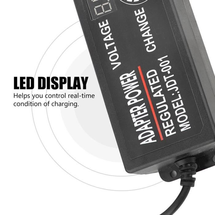 Adaptateur Secteur Réglable 3-36V 1.5A - Transformateur 60W Prise UE