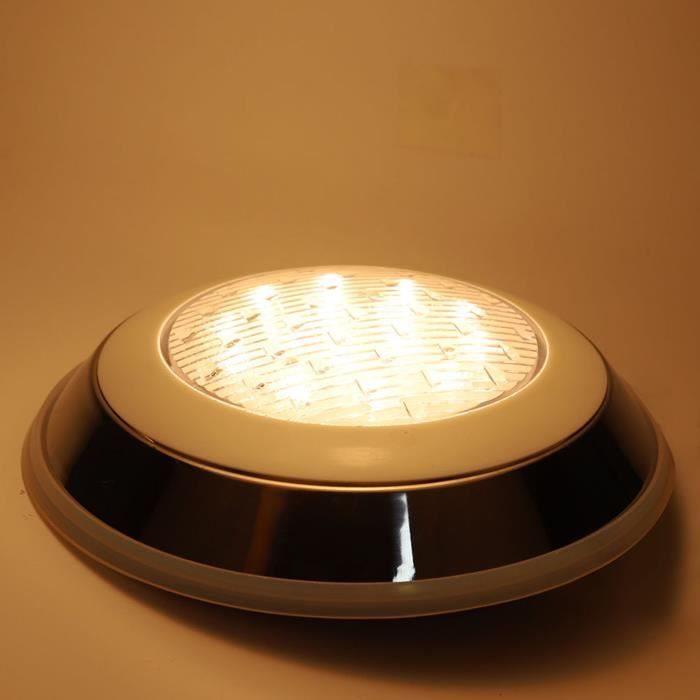 KOVNISE Lumière Sous-Marine Bateau Acier Inoxydable 316 - Éclairage LED Étanche 45W 10-30V - Bleu Blanc Vert Rouge