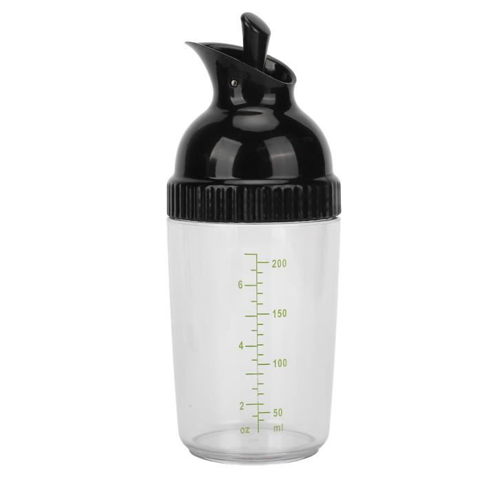Drfeify bouteille de vinaigrette Shaker à vinaigrette 200 ml sans BPA pour éviter les fuites pot à vinaigrette avec couvercle