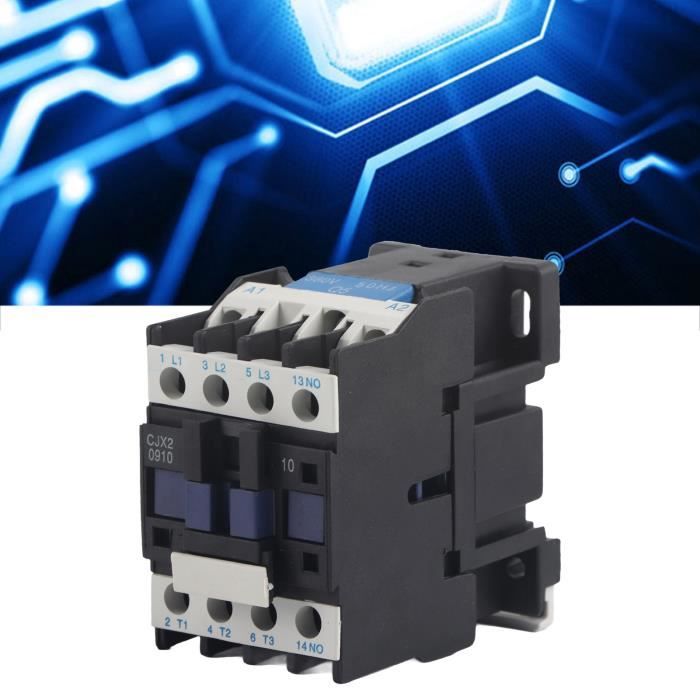 Contacteur AC 380V 18A 3P CJX2-1810 - Contrôleur Moteur Triphasé Pour Rail DIN