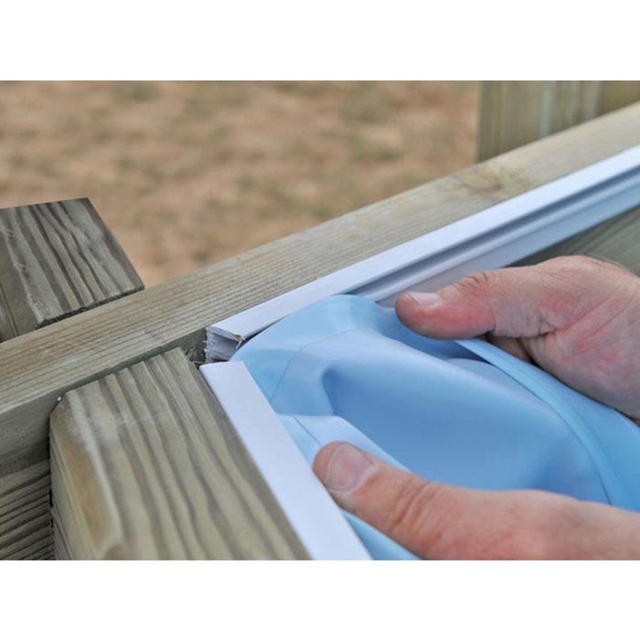 Liner seul bleu pour piscine bois ronde Lili Ø 2,55 x 1,16 m - Gré 255,00 x 116,00 Bleu