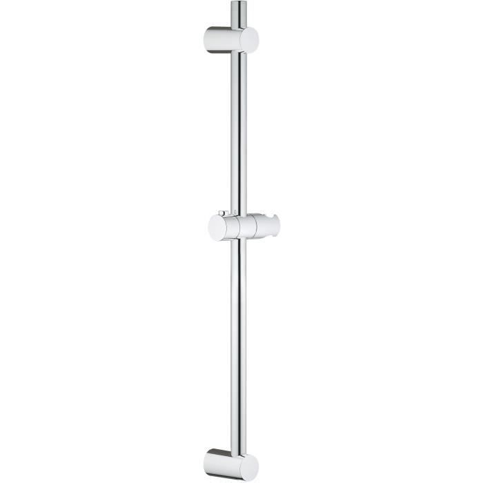 Barre de douche avec support douchette réglable 62 cm chrome Grohe Vitalio