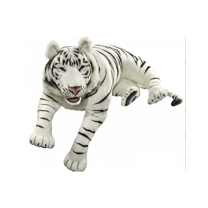 grosse peluche tigre blanc
