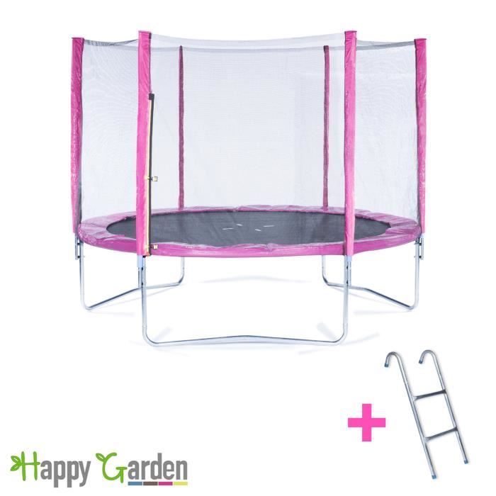Matelas De Protection Réversible Trampoline 245cm Canberra - Gris/Rose Avec Velcro