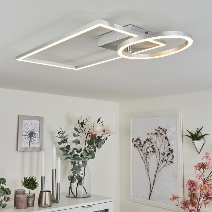 Plafonnier - HOFSTEIN - Patti - Métal/Plastique - Intensité variable - LED intégrée - 20W Plafonnier - HOFSTEIN - Patti - Métal/Plastique - Intensité variable - LED intégrée - 20W