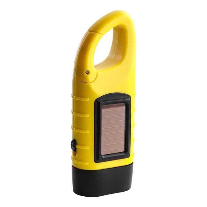 Lampe De Poche D'urgence à Manivelle Et Solaire – Éclairage 10 M, étanche, Idéale Camping Randonnée Aventure