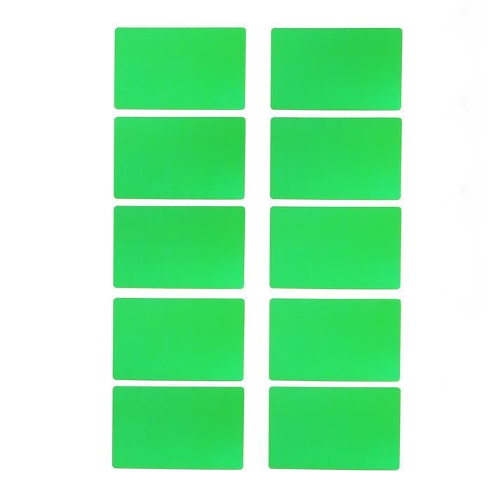 50 Cartes De Visite Métal Aluminium - 80x50x0.3 Mm - Peintes - Pour Gravure Laser DIY