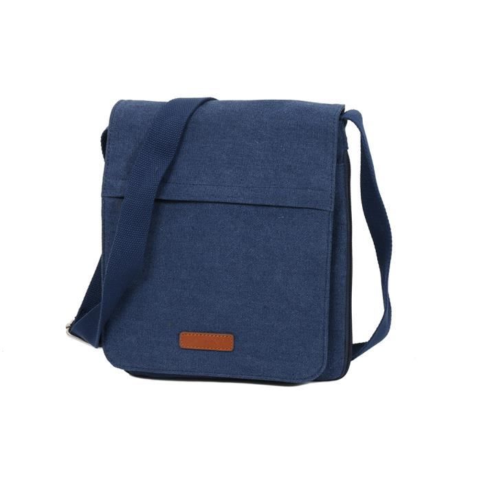 Sac Vintage Seau Katana En Cuir Synthétique Façon Reptile Bleu Marine - Occasion Bon état