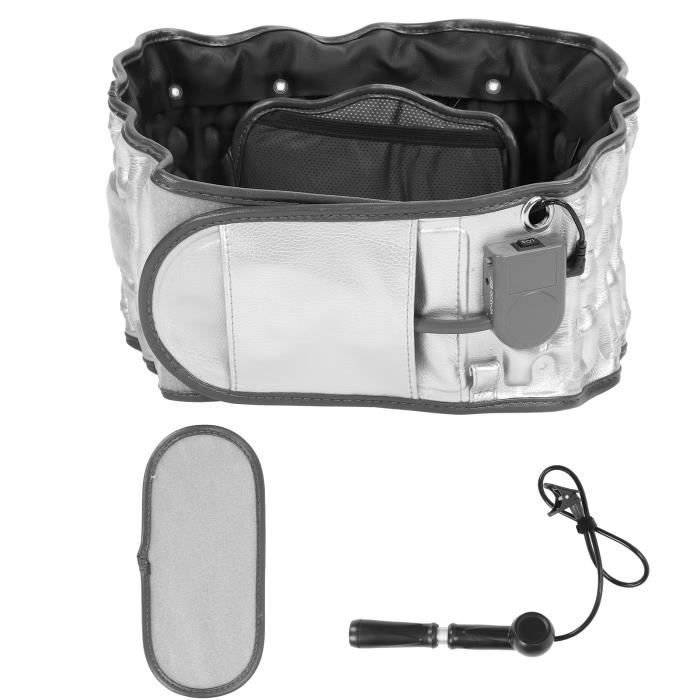 Ceinture Chauffante Lombaire Sans Fil – 4 Zones Massage Air, 3 Vibrations, 4 Chaleurs – Batterie 4000mAh, 90min – Douleur Dos, Sciatique