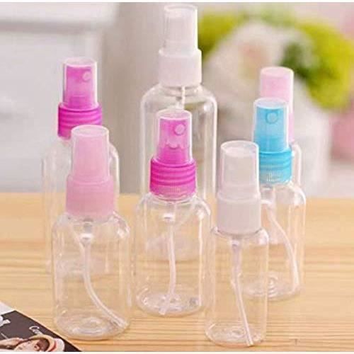 Flacons Plastique 100 Ml Lot De 5 - Transparents Avec Bouchon Vis - Entonnoirs Et Étiquettes