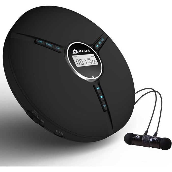 PIMPIMSKY Lecteur CD Portable , Haut-parleurs HiFi intégrés , Bluetooth 5.0  , Transmetteur FM , 3,5 mm AUX Entrée / Sortie + USB - Cdiscount TV Son  Photo